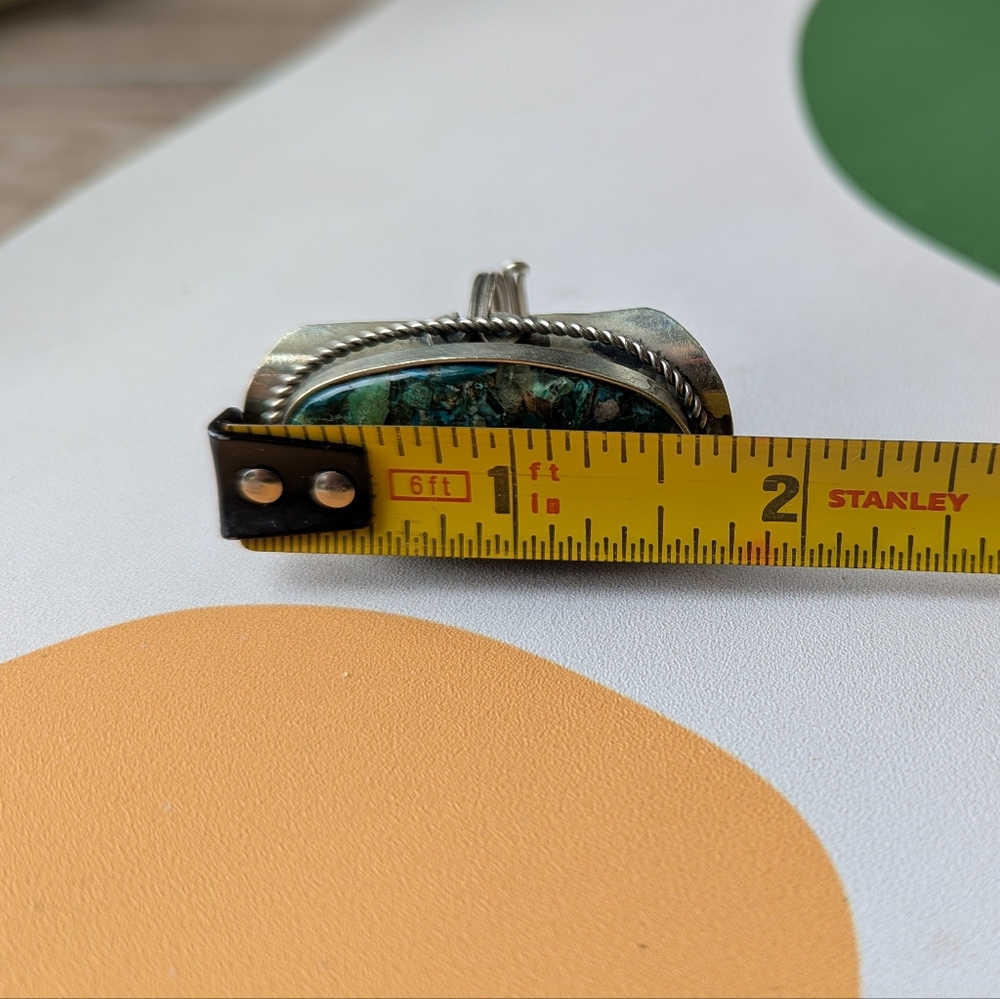 Vintage Turquoise Adjustable Ring - Picture 4 of 4